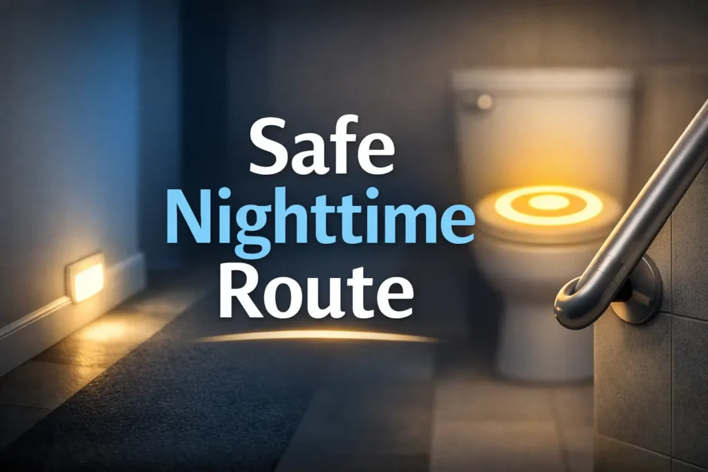 low vision nighttime bathroom safety