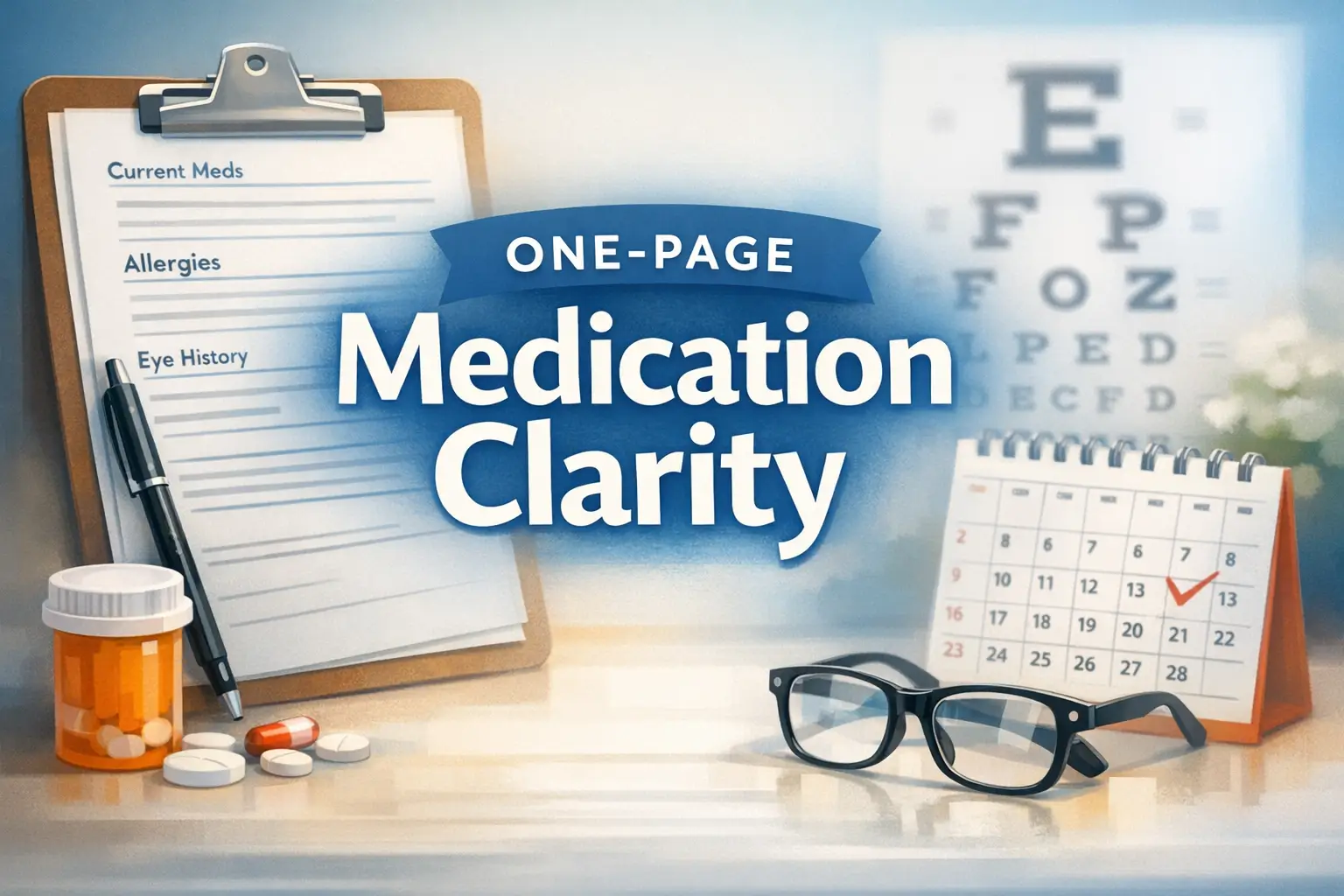 one-page medication list template