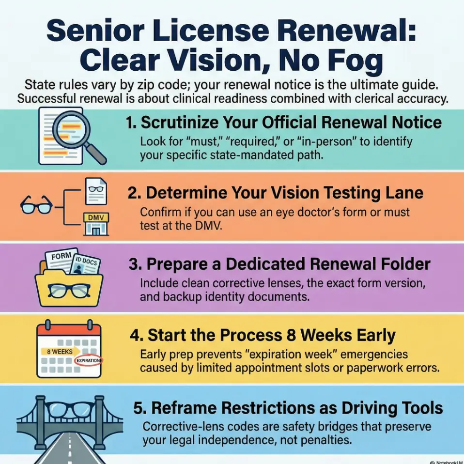 senior DMV vision renewal