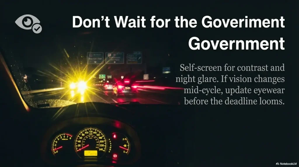 senior DMV vision renewal