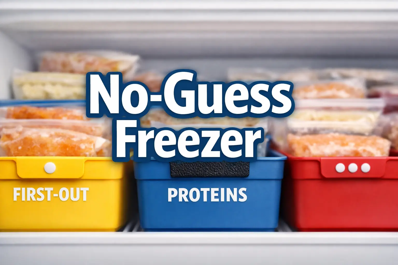 Low Vision Freezer Organization