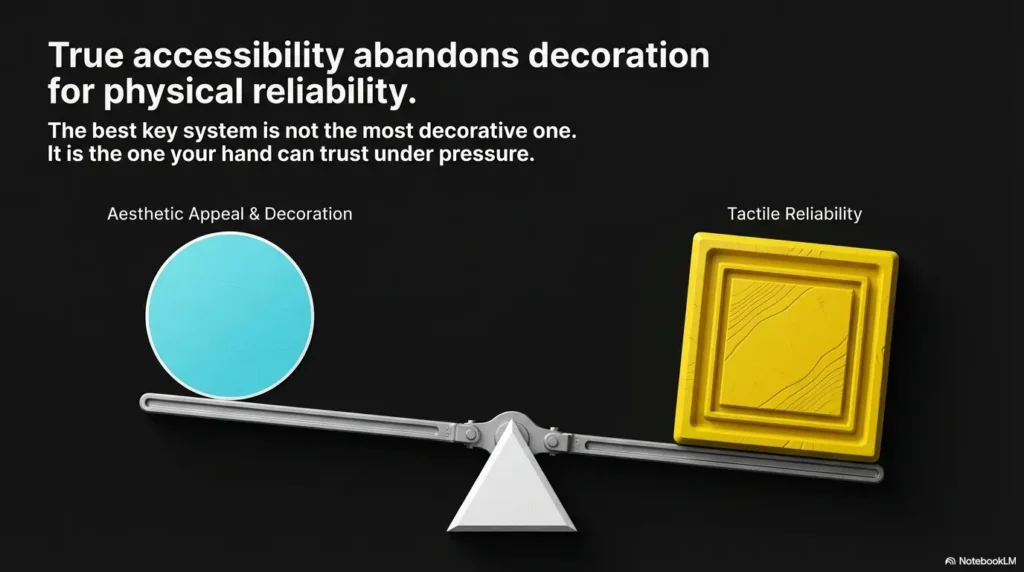 low vision key identification system