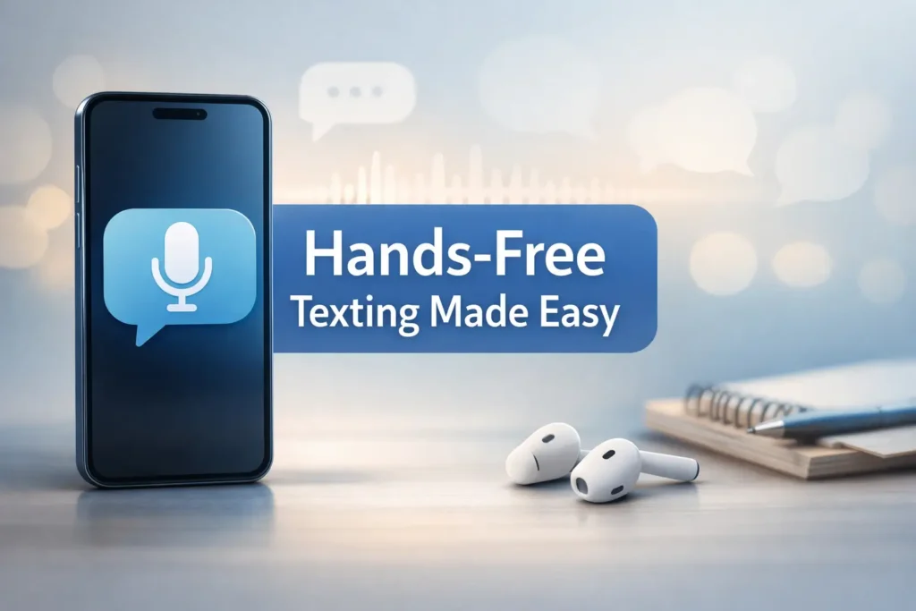 hands-free texting for low vision