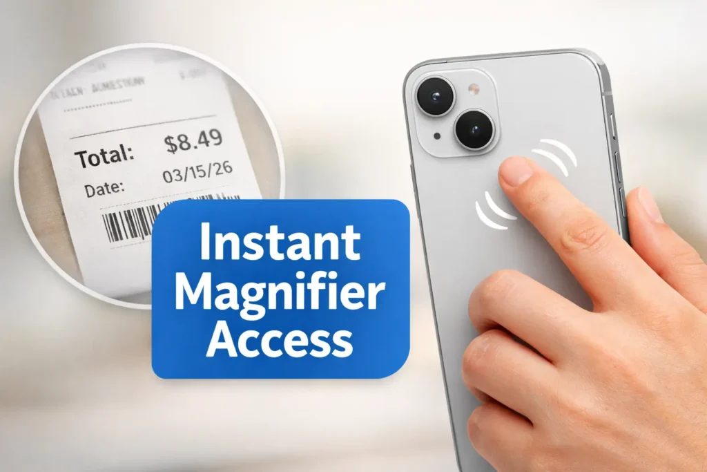 iPhone Back Tap Magnifier