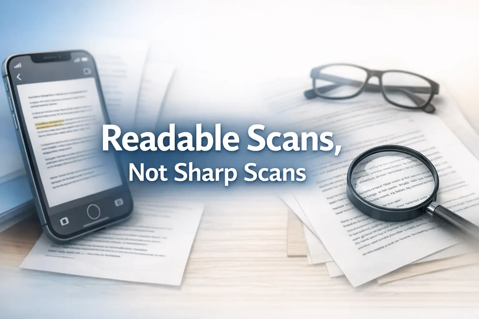 iPhone scan settings for low vision