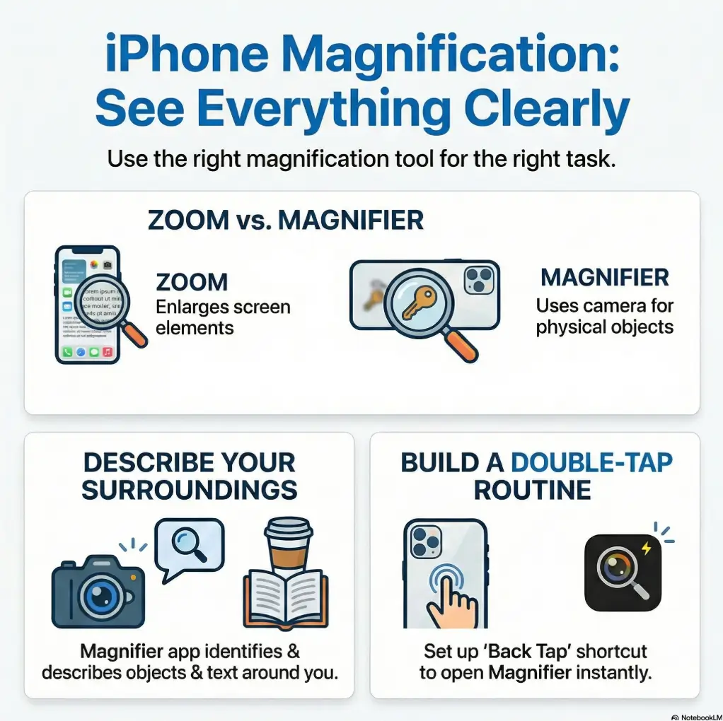 iPhone Back Tap Magnifier