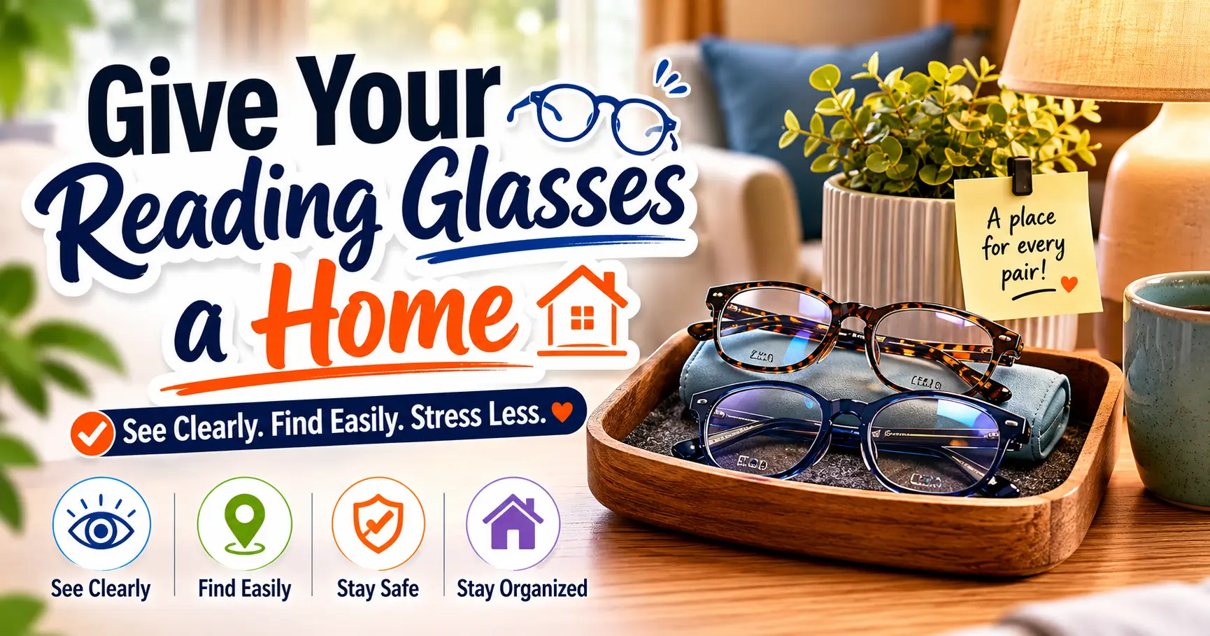best places to keep reading glasses