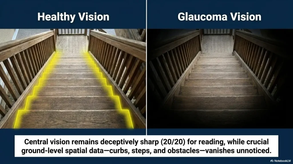 glaucoma field loss home safety