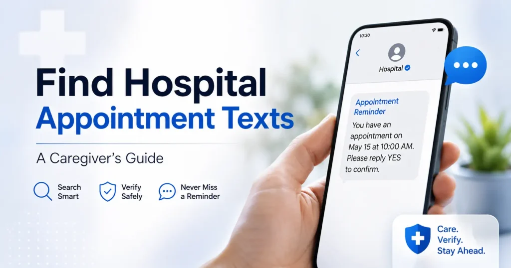 help seniors find hospital appointment texts