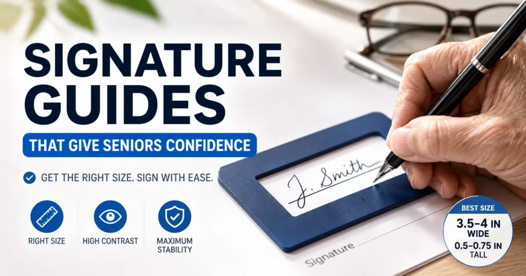signature guide frame for seniors