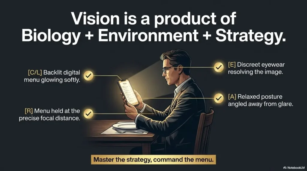 Presbyopia menu reading tips