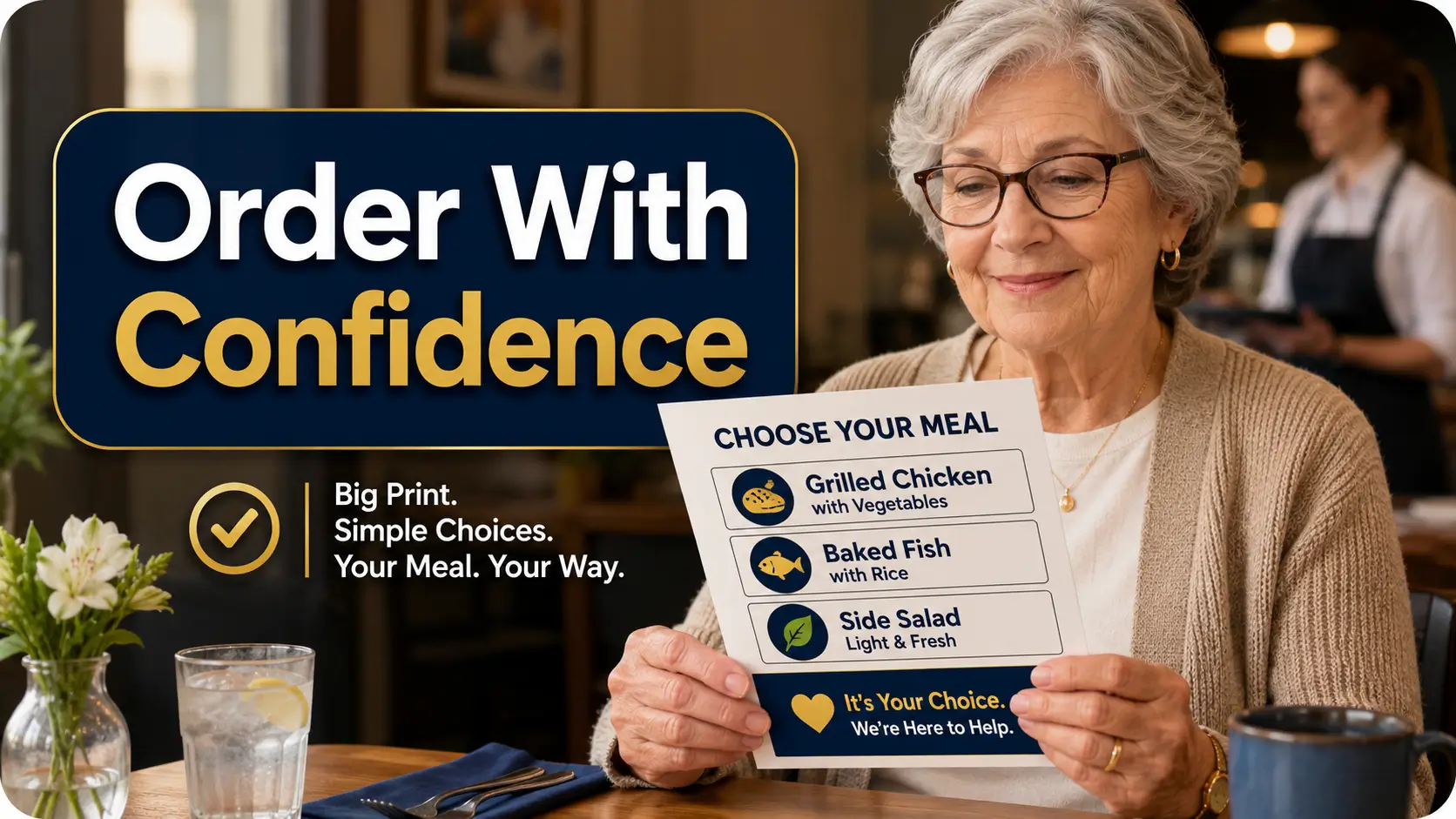 restaurant ordering cards