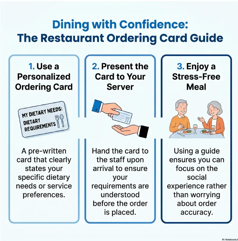 restaurant ordering cards
