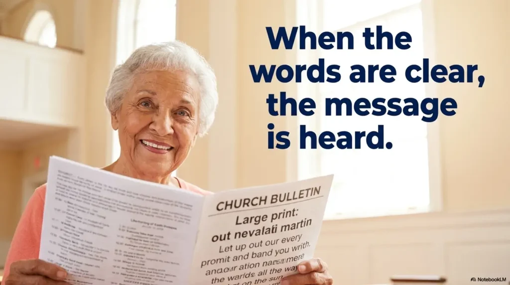 church bulletin reading tips