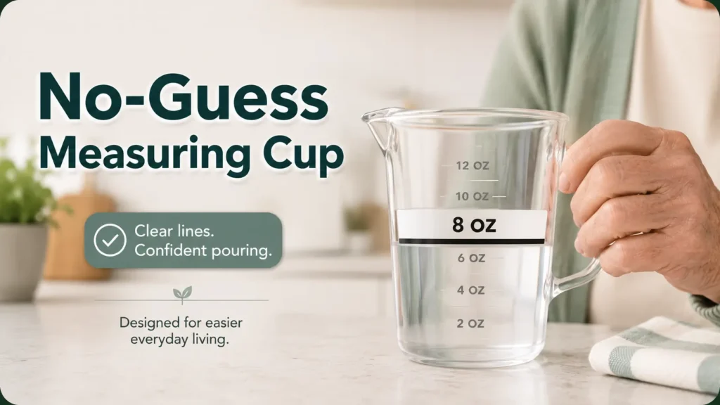 Liquid measuring lines for seniors