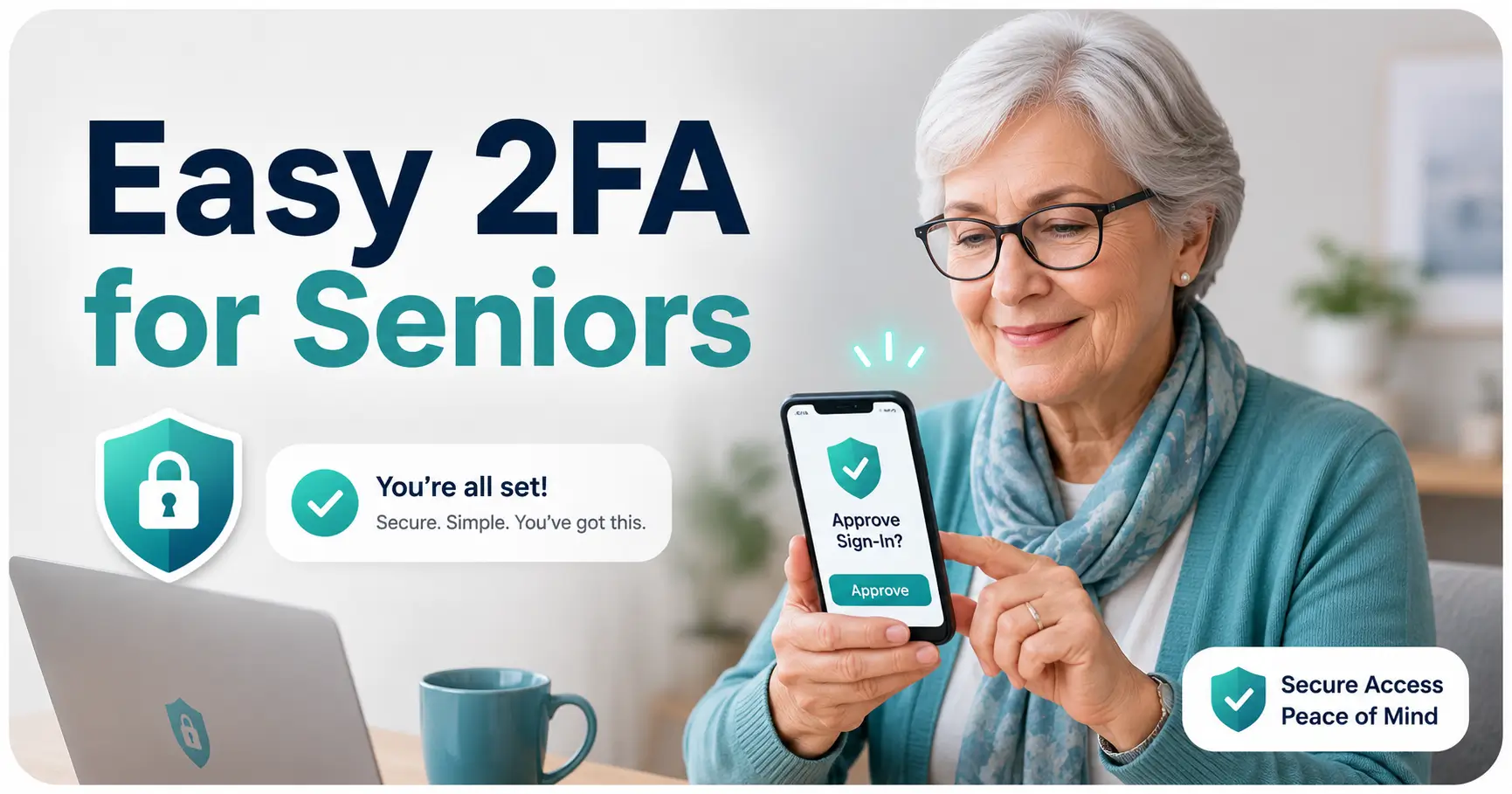 Two-factor authentication for seniors