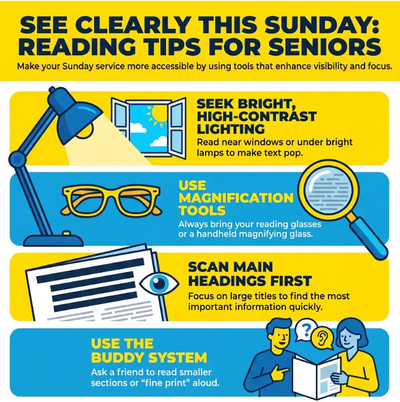 church bulletin reading tips