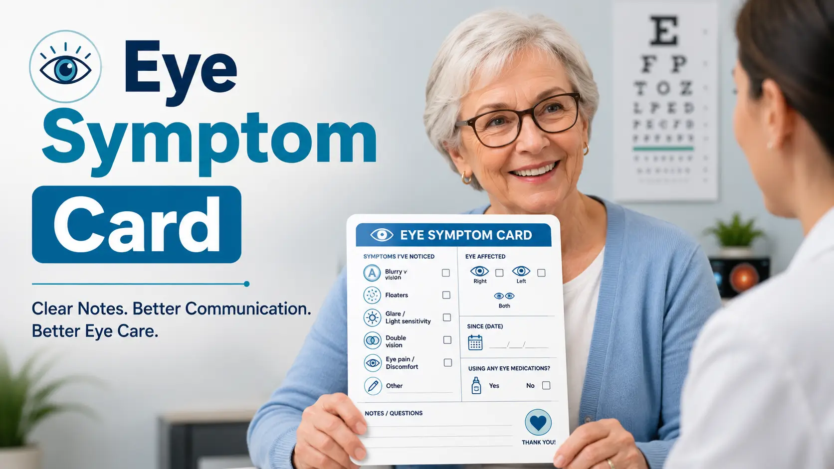 eye symptom card