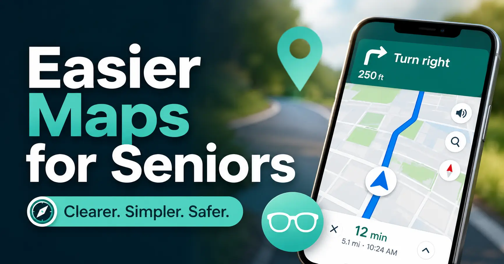 senior-friendly map apps