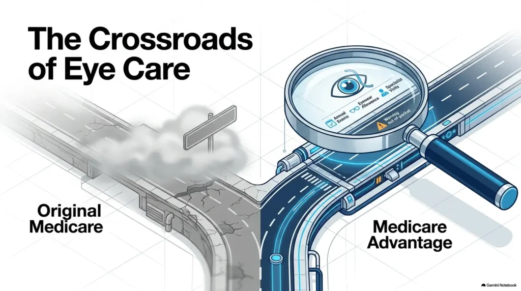 Medicare Advantage routine eye exam