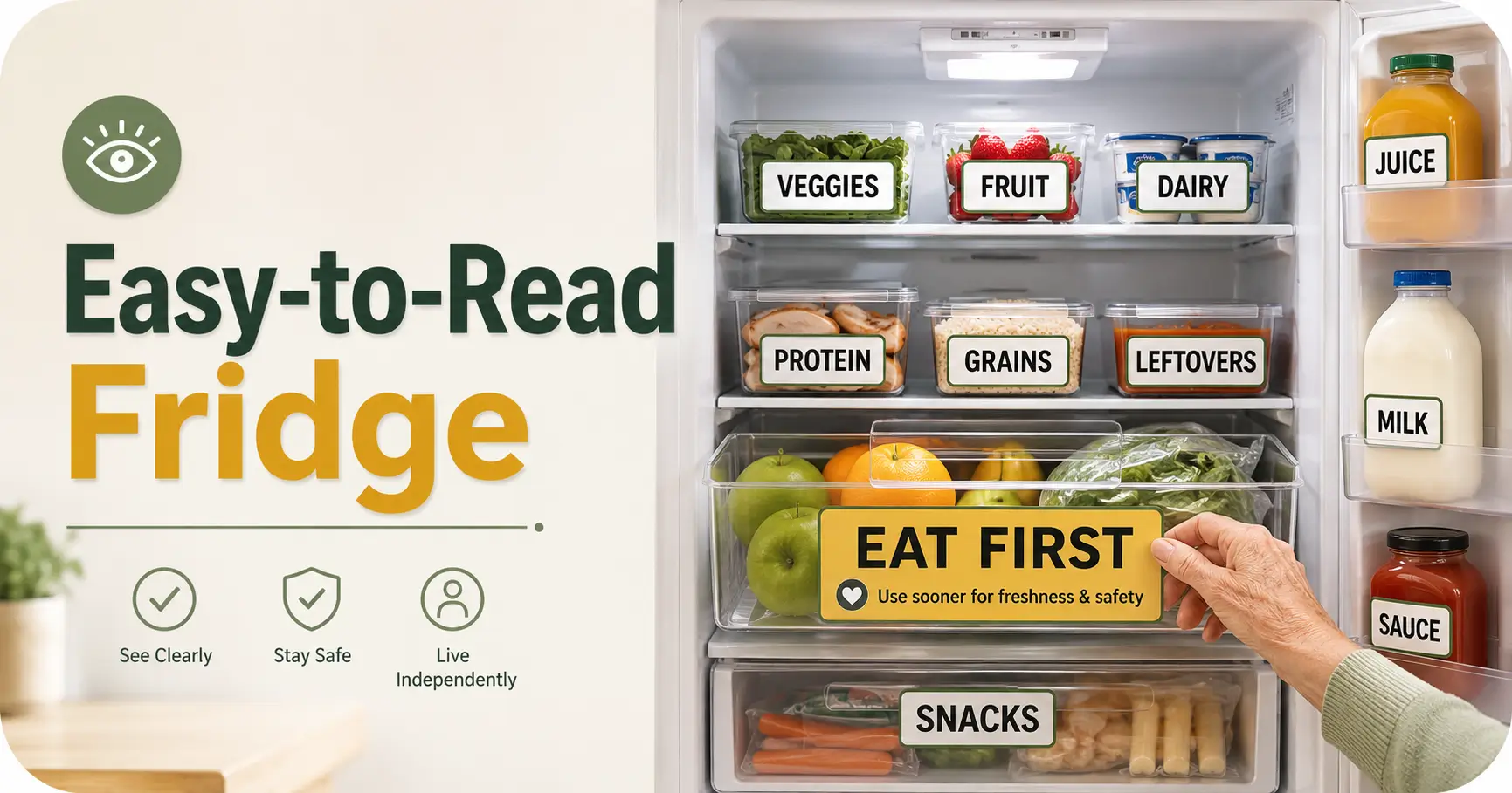 refrigerator organization for seniors