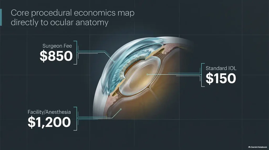 Medicare cataract surgery hospital vs surgery center cost