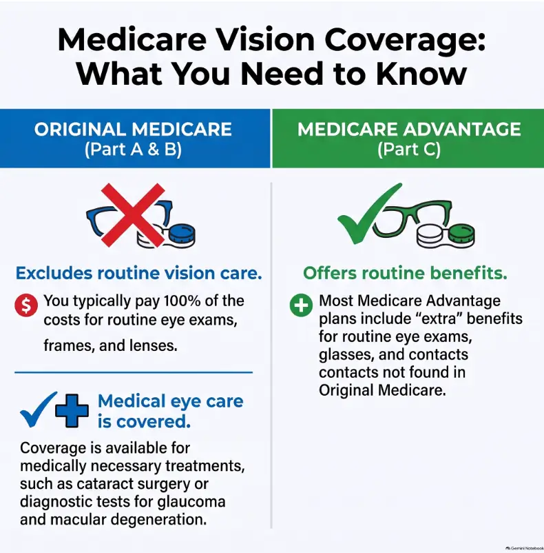 Medicare Advantage vision benefits