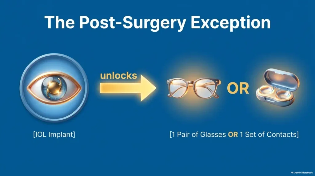 Medicare-approved eyeglass supplier after cataract surgery